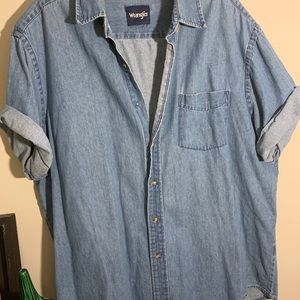 Men’s Short Sleeve Denim Shirt Wrangler XL